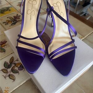 Jessica Simpson Purple Velvet Heels
